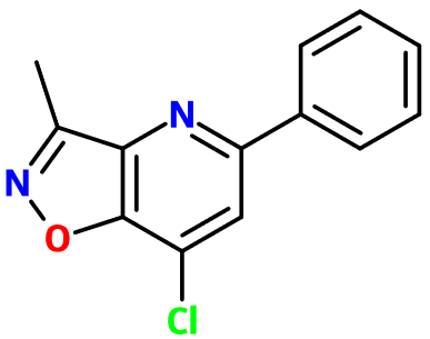 (image for) MC080300 7-Chloro-3-methyl-5-phenyl[1,2]oxazolo[4,5-b]pyridine